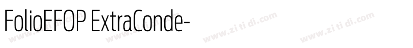 FolioEFOP ExtraConde字体转换